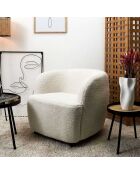 Fauteuil Kim blanc - 77x74x69 cm