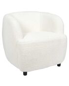 Fauteuil Kim blanc - 77x74x69 cm