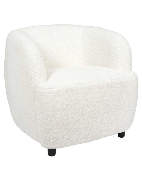 Fauteuil Kim blanc - 77x74x69 cm