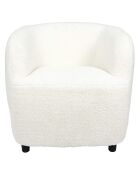 Fauteuil Kim blanc - 77x74x69 cm