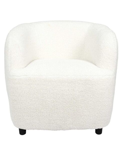 Fauteuil Kim blanc - 77x74x69 cm