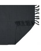 Jeté de canapé gaufré gris anthracite - 160x130 cm