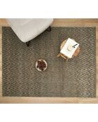 Tapis Nairobi relief noir/blanc - 150x200 cm