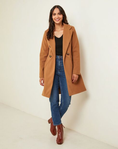 Manteau Inès camel