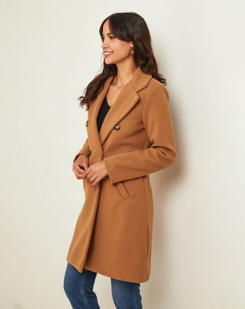 Manteau Inès camel