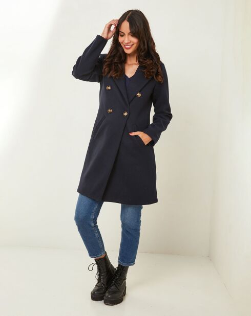 Manteau Inès marine