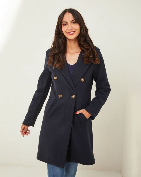 Manteau Inès marine