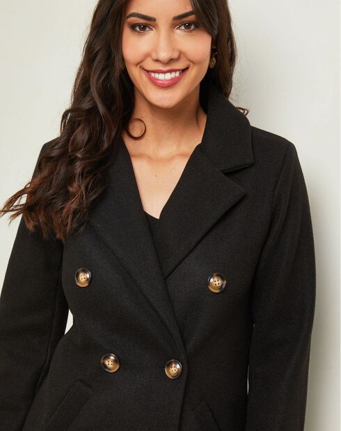 Zwarte jas van Inès