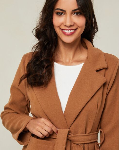 Manteau Poly camel