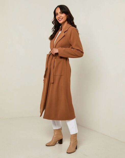 Manteau Poly camel