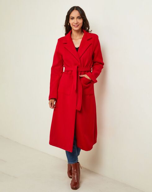 Manteau Poly rouge