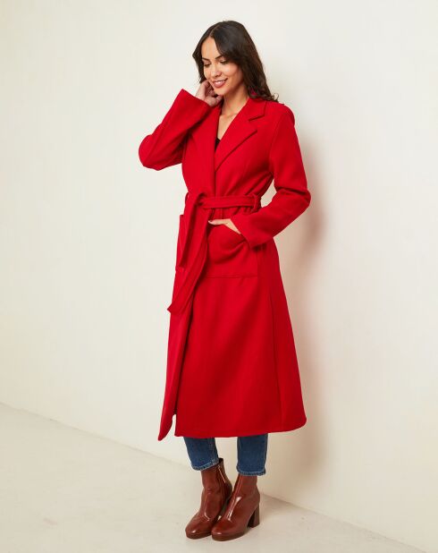 Manteau Poly rouge