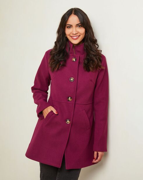 Manteau Jeanne prune