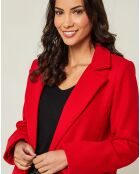 Manteau Audrey rouge