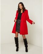 Manteau Audrey rouge