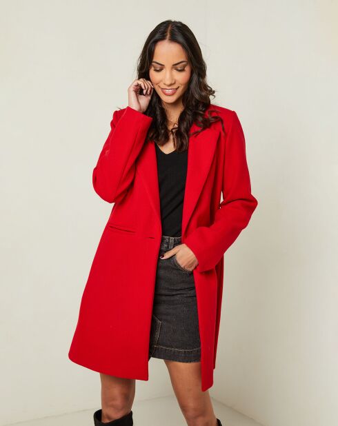 Manteau Audrey rouge