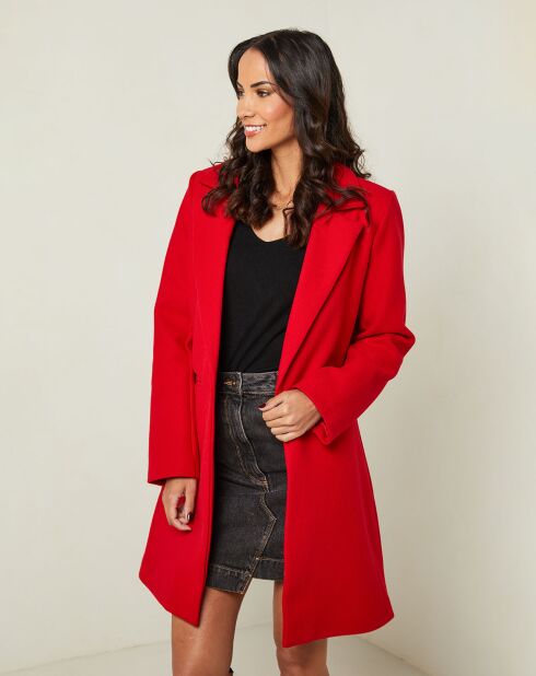 Manteau Audrey rouge