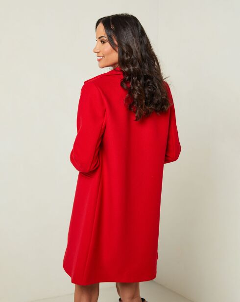 Manteau Audrey rouge