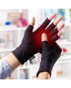 Gants de compression pour l'arthrite noirs - Taille L