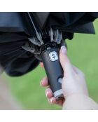 Parapluie pliable à fermeture inversée avec LED Folbrella noir/gris