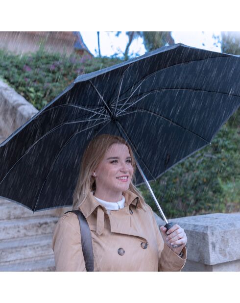 Parapluie pliable à fermeture inversée avec LED Folbrella noir/gris