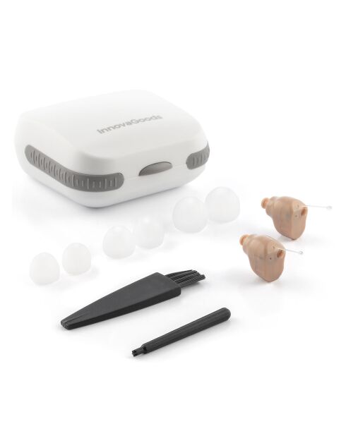 Amplificateur de son Oreillettes Hearzy gris