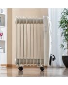 Radiateur bain d'huile Oinine blanc - 40.5x61.5x23.5 cm