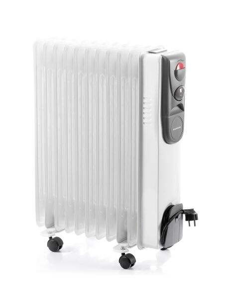 Radiateur bain d'huile Oileven blanc - 48x61.5x23.5 cm