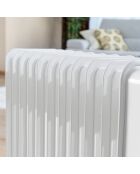 Radiateur bain d'huile Oileven blanc - 48x61.5x23.5 cm