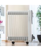 Radiateur bain d'huile Oileven blanc - 48x61.5x23.5 cm