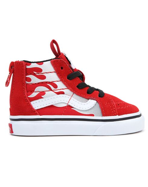 Sneakers en Cuir & Textile SK8-Hi Zip rouges