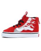 Sneakers en Cuir & Textile SK8-Hi Zip rouges