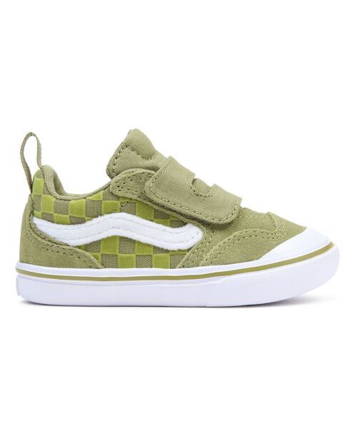 Sneakers en Cuir & Textile ComfyCush New Skool V vertes