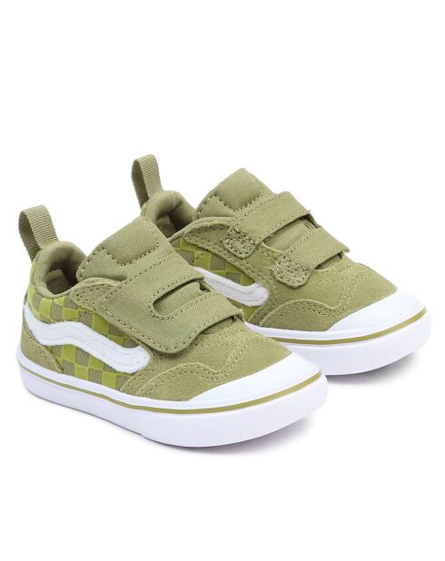 Sneakers en Cuir & Textile ComfyCush New Skool V vertes