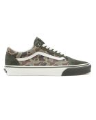 Sneakers en Cuir & Textile Old Skool kaki