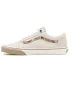 Sneakers en Cuir & Textile Old Skool écrues