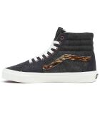 Sneakers en Cuir & Textile SK8-Hi denim brut