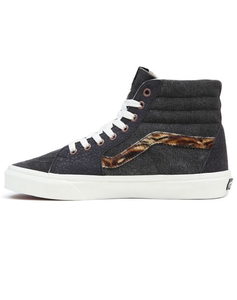 Sneakers en Cuir & Textile SK8-Hi denim brut