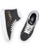 Sneakers en Cuir & Textile SK8-Hi denim brut