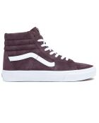 Sneakers en Velours de Cuir SK8-Hi pourpre