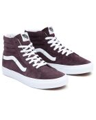 Sneakers en Velours de Cuir SK8-Hi pourpre