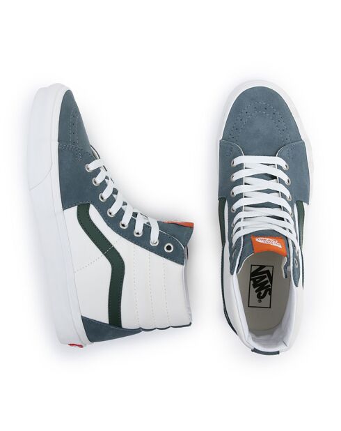 Sneakers en Cuir & Textile SK8-Hi blanc/bleu