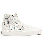 Sneakers en Cuir & Textile SK8-Hi Tapered blanches