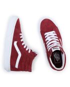 Sneakers en Velours de Cuir SK8-Hi bordeaux