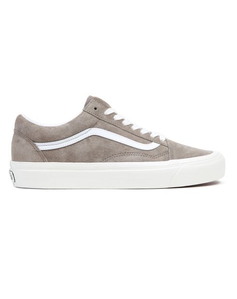 Sneakers en Velours de Cuir Old Skool 36 DX grises