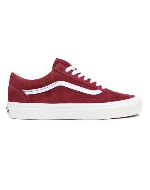 Sneakers en Velours de Cuir Old Skool 36 DX bordeaux