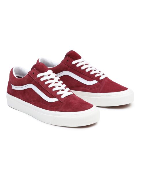 Sneakers en Velours de Cuir Old Skool 36 DX bordeaux