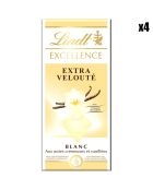 4 Tablettes Excellence Chocolat blanc Extra Velouté 4x100g