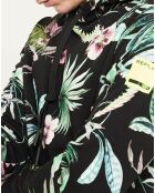 Sweat Tropical Print noir/multicolore