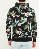 Sweat Tropical Print noir/multicolore